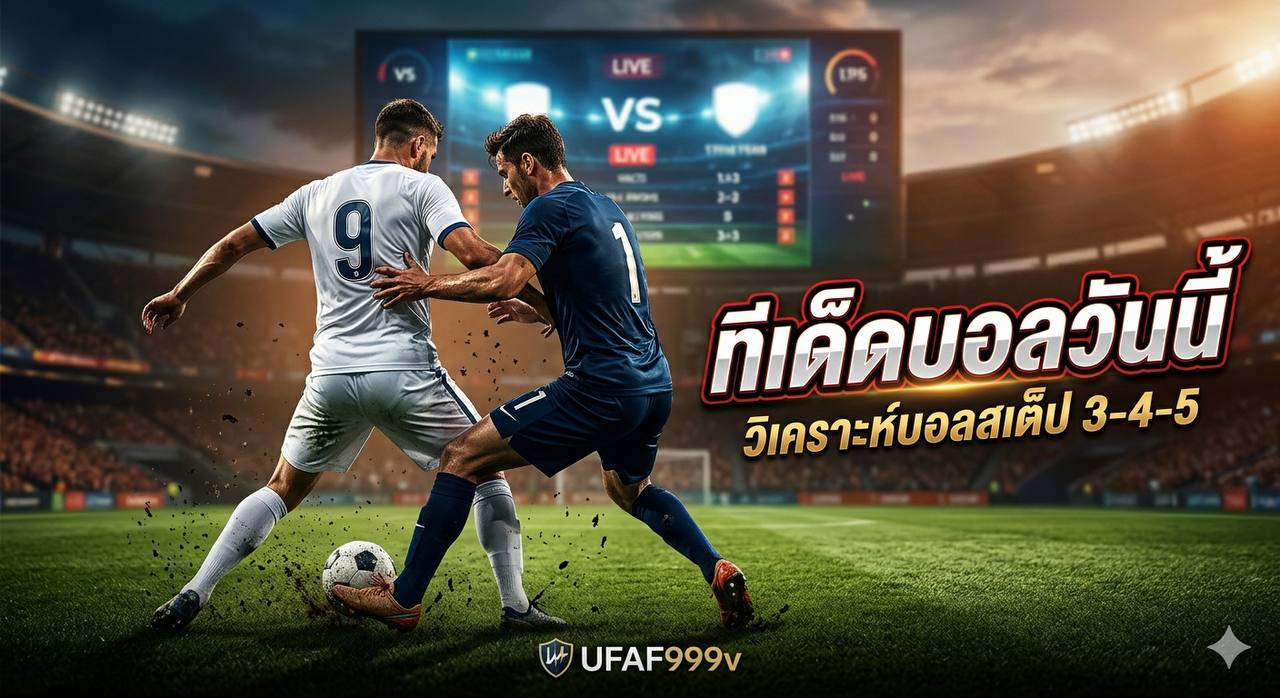 ทีเด็ดบอลวันนี้ บอลสเต็ปแม่นๆ โดย UFAF999